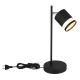 Veioze - Lampa de masa cu Spot directionabil metal negru LUCERO