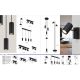 Aplice cu Spot - Aplica cu Spot directionabil metal negru JAMES