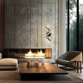 Aplice, corpuri de iluminat pentru pereti - Aplica neagra LED de perete sau tavan Boa