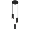 Lustra suspendata cu 3 Spoturi metal negru JAMES