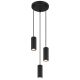 Pendule, Lustre suspendate - Lustra suspendata cu 3 Spoturi metal negru JAMES