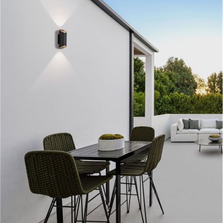 Aplice - Aplica LED exterior iluminat sus si jos IP54 Nocta antracit