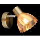 Aplice cu Spot - Aplica metal alama sticla chihlimbar ZACHERY