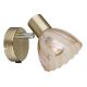 Aplice cu Spot - Aplica metal alama sticla chihlimbar ZACHERY