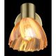 Aplice cu Spot - Aplica metal alama sticla chihlimbar ZACHERY