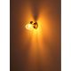 Aplice cu Spot - Aplica metal alama sticla chihlimbar ZACHERY