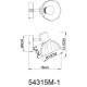 Aplice cu Spot - Aplica metal alama sticla chihlimbar ZACHERY