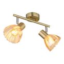 Plafoniera metal alama sticla chihlimbar ZACHERY 2L