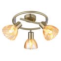Plafoniera metal alama sticla chihlimbar ZACHERY 3L