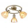 Plafoniera metal alama sticla chihlimbar ZACHERY 3L