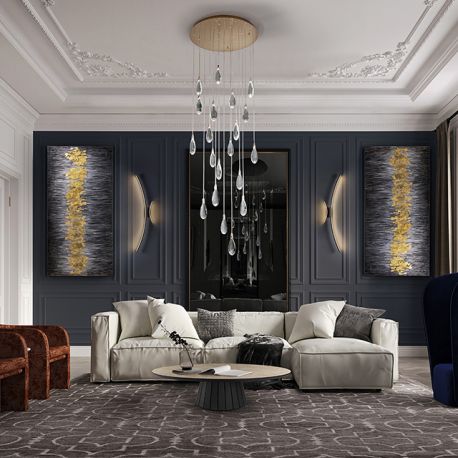 Corpuri de iluminat Lustre pentru casa scarii - Lustra casa scarii 20 pendule LED CCT cu telecomanda Lagrimas