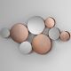 Decoratiuni perete - Decoratiune perete din inele metalice cu oglinda si sticla Malmo