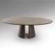 Masute Living - Masuta ovala din metal si MDF Samara 130x70cm