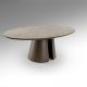 Masute Living - Masuta ovala din metal si MDF Samara 130x70cm