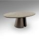Masute Living - Masuta ovala din metal si MDF Samara 130x70cm