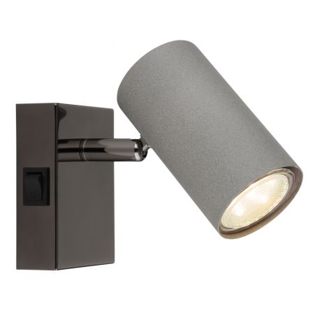 Aplice cu Spot - Aplica cu Spot directionabil metal negru gri ROBBY