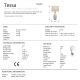 Veioze - Lampa de masa din ceramica imprimata 3D Tessa