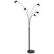 Lampadar cu 5 spoturi directionabile metal negru ROBBY