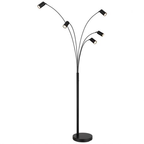 Lampadare - Lampadar cu 5 spoturi directionabile metal negru ROBBY