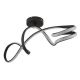 Plafoniere - Plafoniera neagra LED 4000K SWIRL
