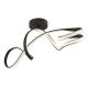 Plafoniere - Plafoniera neagra LED 4000K SWIRL