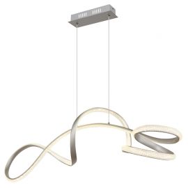 Pendule, Lustre suspendate - Lustra LED suspendata 4000K SWIRL nichel