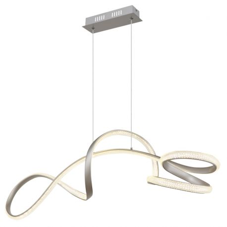 Pendule, Lustre suspendate - Lustra LED suspendata 4000K SWIRL nichel