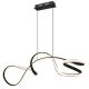 Pendule, Lustre suspendate - Lustra LED suspendata 4000K SWIRL negru