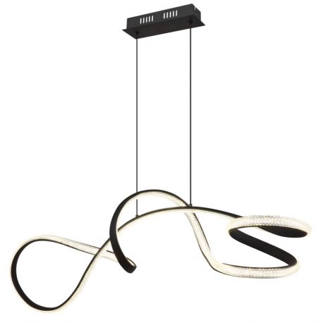 Pendule, Lustre suspendate - Lustra LED suspendata 4000K SWIRL negru