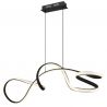 Lustra LED suspendata 4000K SWIRL negru