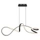 Pendule, Lustre suspendate - Lustra LED suspendata 4000K SWIRL negru