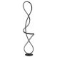 Lampadare - Lampadar LED 4000K SWIRL negru