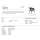 Scaune - Scaun dining design elegant Giro albastru inchis