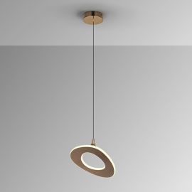 Pendule, Lustre suspendate - Lustra Pendul LED auriu roze Mirena