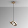 Lustra Pendul LED auriu roze Mirena