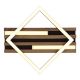 Plafoniere - Plafoniera LED riflaj MDF cu efect de lemn OBRIEN