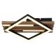 Plafoniere - Plafoniera LED riflaj MDF cu efect de lemn OBRIEN