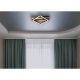 Plafoniere - Plafoniera LED riflaj MDF cu efect de lemn OBRIEN