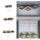 Plafoniere - Plafoniera LED riflaj MDF cu efect de lemn OBRIEN