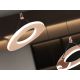 Pendule, Lustre suspendate - Lustra auriu roze LED CCT cu telecomanda Mirena D50