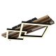 Plafoniere - Plafoniera LED riflaj MDF cu efect de lemn OBRIEN
