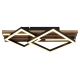 Plafoniere - Plafoniera LED riflaj MDF cu efect de lemn OBRIEN