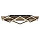 Plafoniere - Plafoniera LED riflaj MDF cu efect de lemn OBRIEN