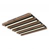 Plafoniera LED riflaj MDF cu efect de lemn HAYDEN 30x30cm