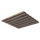 Plafoniera LED riflaj MDF cu efect de lemn HAYDEN 45x45cm