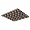 Plafoniera LED riflaj MDF cu efect de lemn HAYDEN 45x45cm