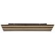 Plafoniere - Plafoniera LED riflaj MDF cu efect de lemn HAYDEN 80x20cm