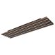 Plafoniere - Plafoniera LED riflaj MDF cu efect de lemn HAYDEN 80x20cm