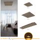 Plafoniere - Plafoniera LED riflaj MDF cu efect de lemn HAYDEN 80x20cm