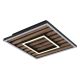 Plafoniere - Plafoniera LED riflaj MDF cu efect de lemn WOODY 30x30cm
